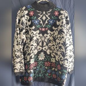 Sweater Exchange Floral Patterned Sweater, Vintage